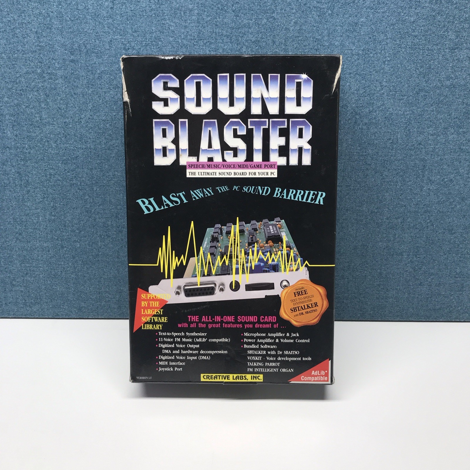 Creative Labs Sound Blaster 2.0 CT1350B 1991 in Box Complete Tested