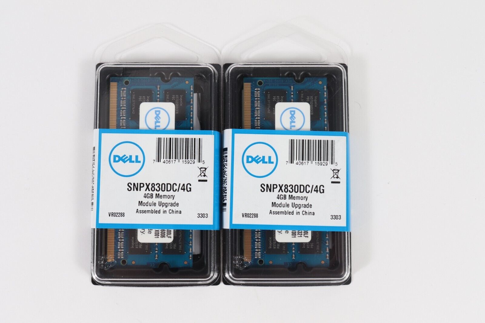 LOT OF 2 New Dell 4 GB DIMM 333 MHz SDRAM Memory (SNPX830DC/4G)