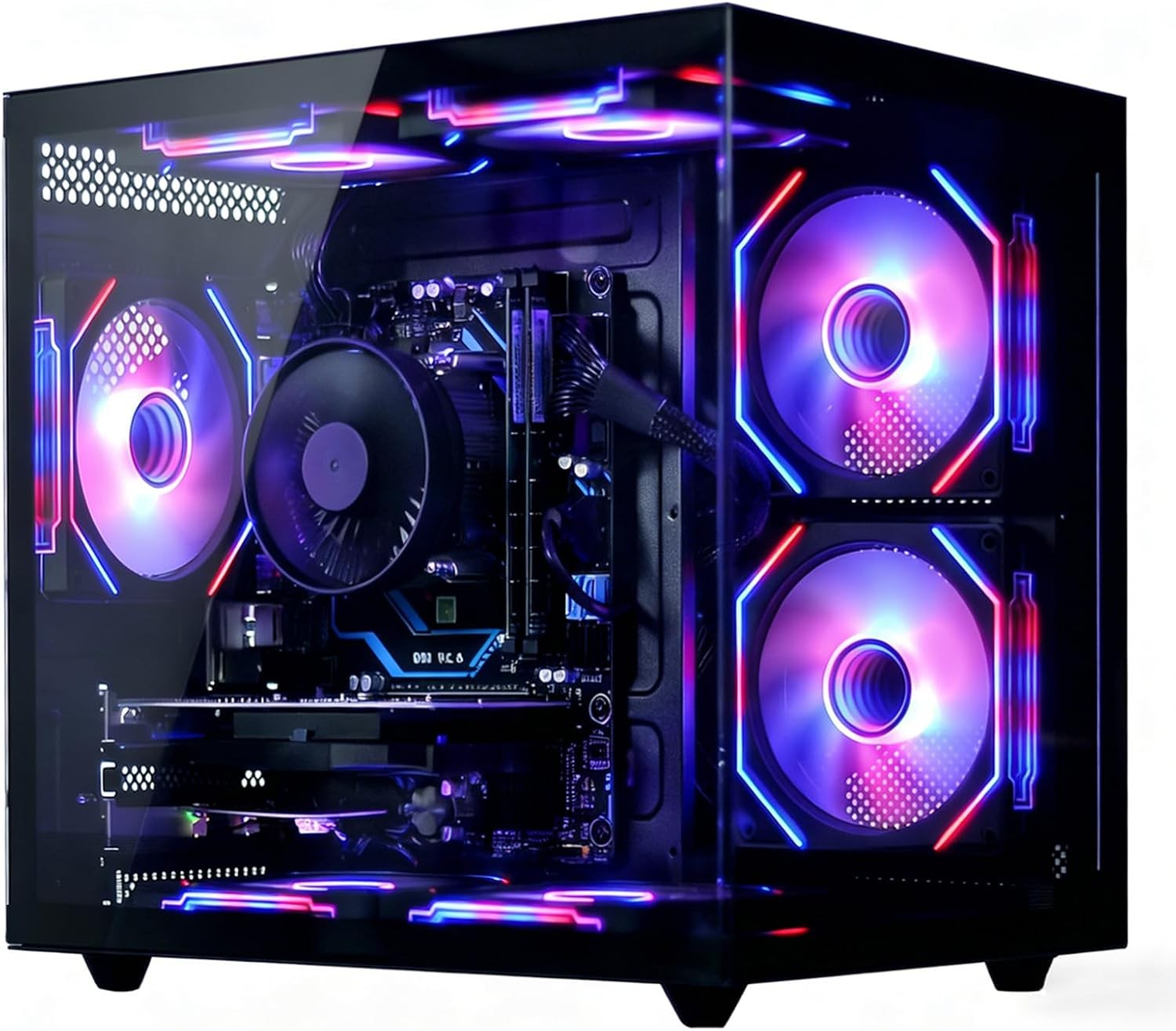 suevery Prebuilt Gaming PC Ryzen 5 16GB RX 560 4G