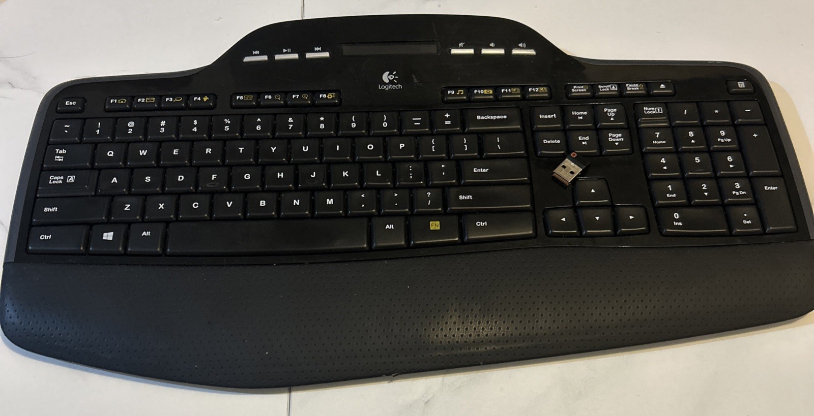 Logitech MK710 Wireless Keyboard USB Unifying Receiver No Mouse