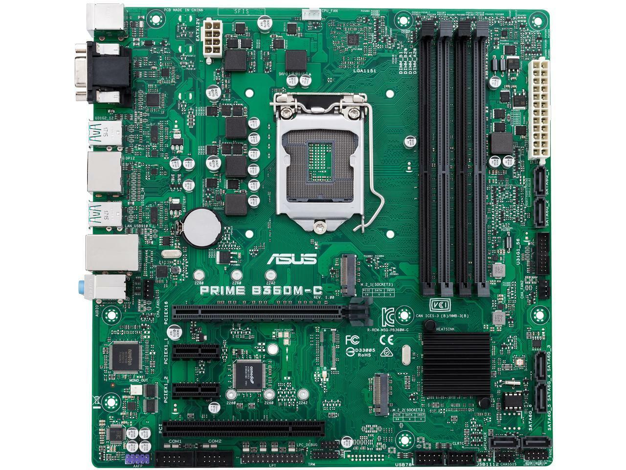 For ASUS PRIME B360M-C LGA1151 DDR4 ATX Motherboard Test