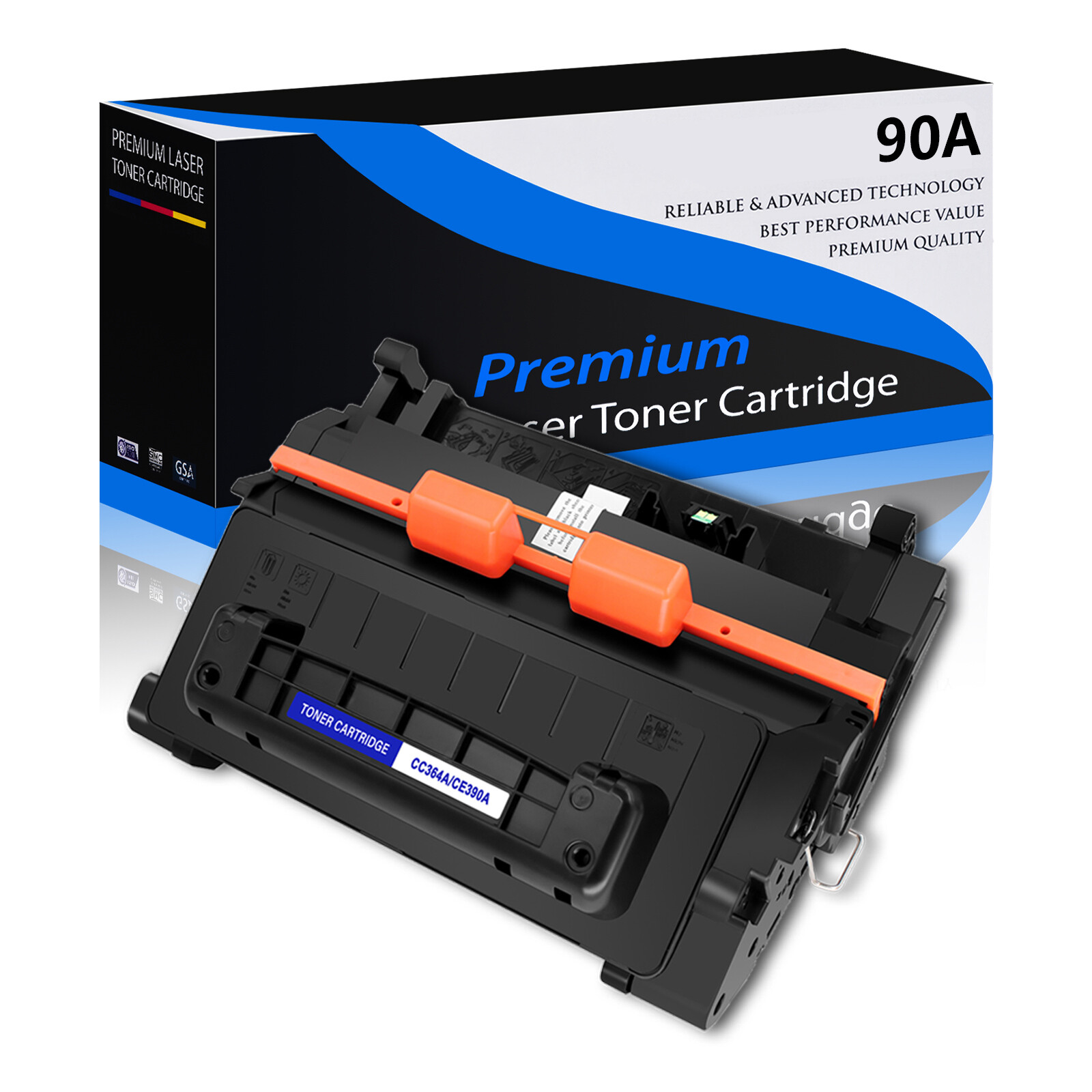 1 Pack CE390A 90A Toner for HP LaserJet Enterprise 600 M601n M602dn 10,000 pages