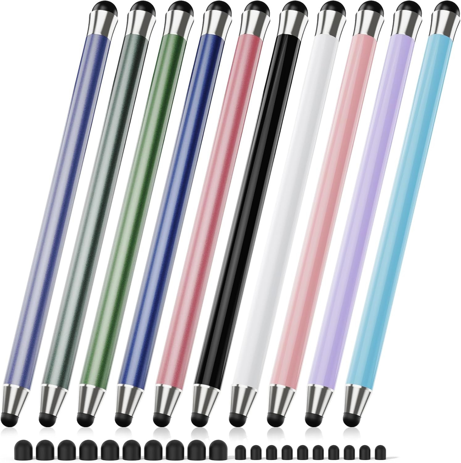 Stylus Pen for Touchscreen 10Pcs, 2-In-1 High Sensitivity & Precision Stylists P