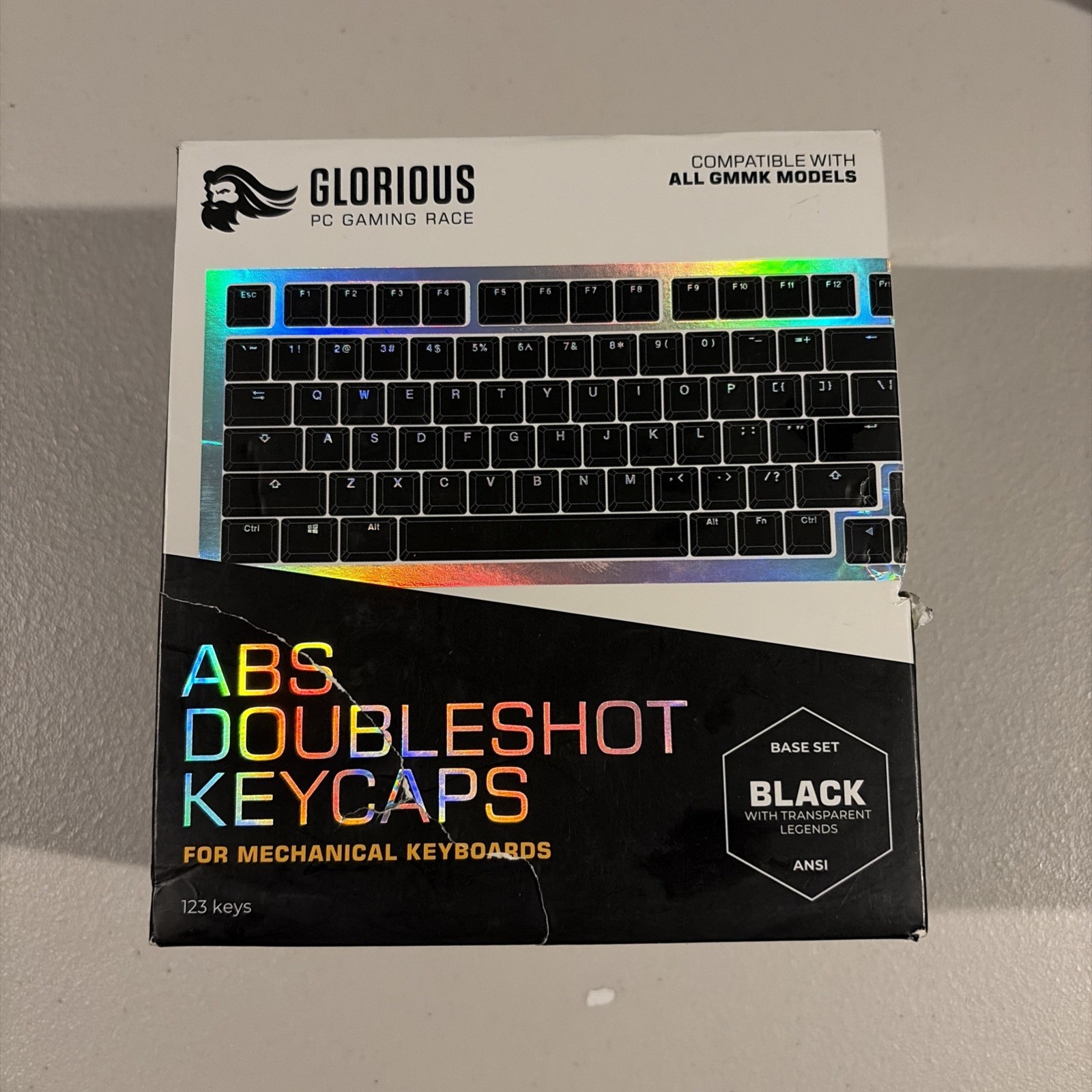 Glorious PC Gaming Race PC Gaming Race Doubleshot Keycaps V2 GLO-KC-ABS-USKIT-B