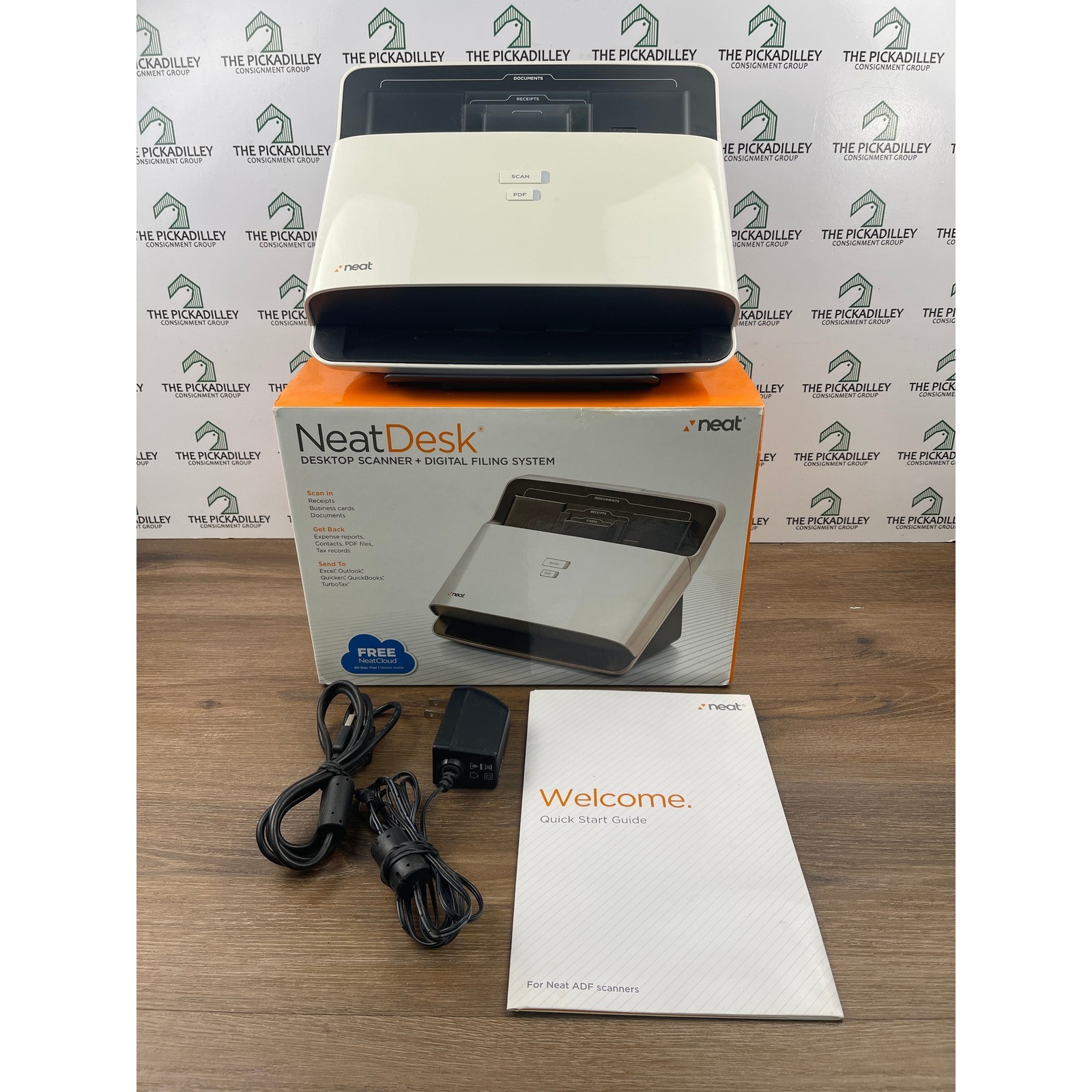 Neat NeatDesk Desktop Scanner Digital Filing System ADF White