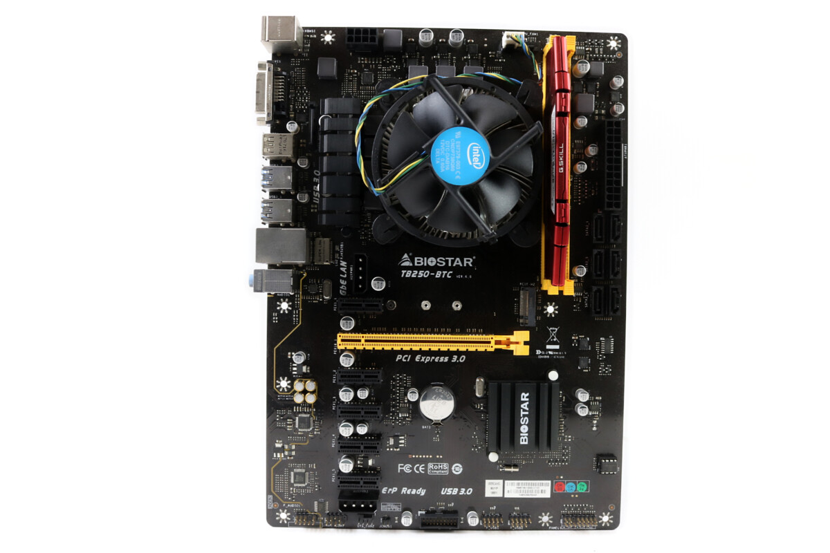Full Kit MB/CPU/RAM – BIOSTAR TB250-BTC LGA1151 ATX Intel Mining Motherboard ...