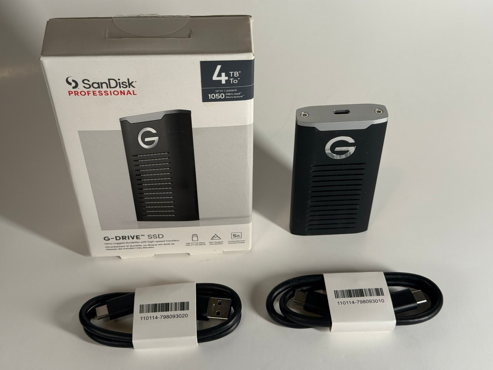 SanDisk Professional 4TB G-DRIVE SSD - Ultra-Rugged External NVMe SSD