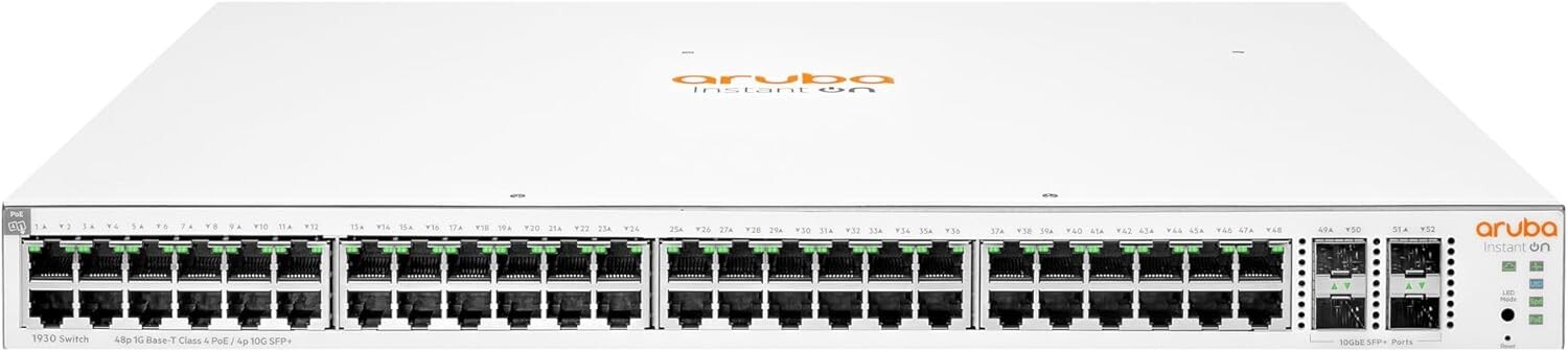 HPE Aruba Instant ION 1930 48-Port Managed Network Switch - White
