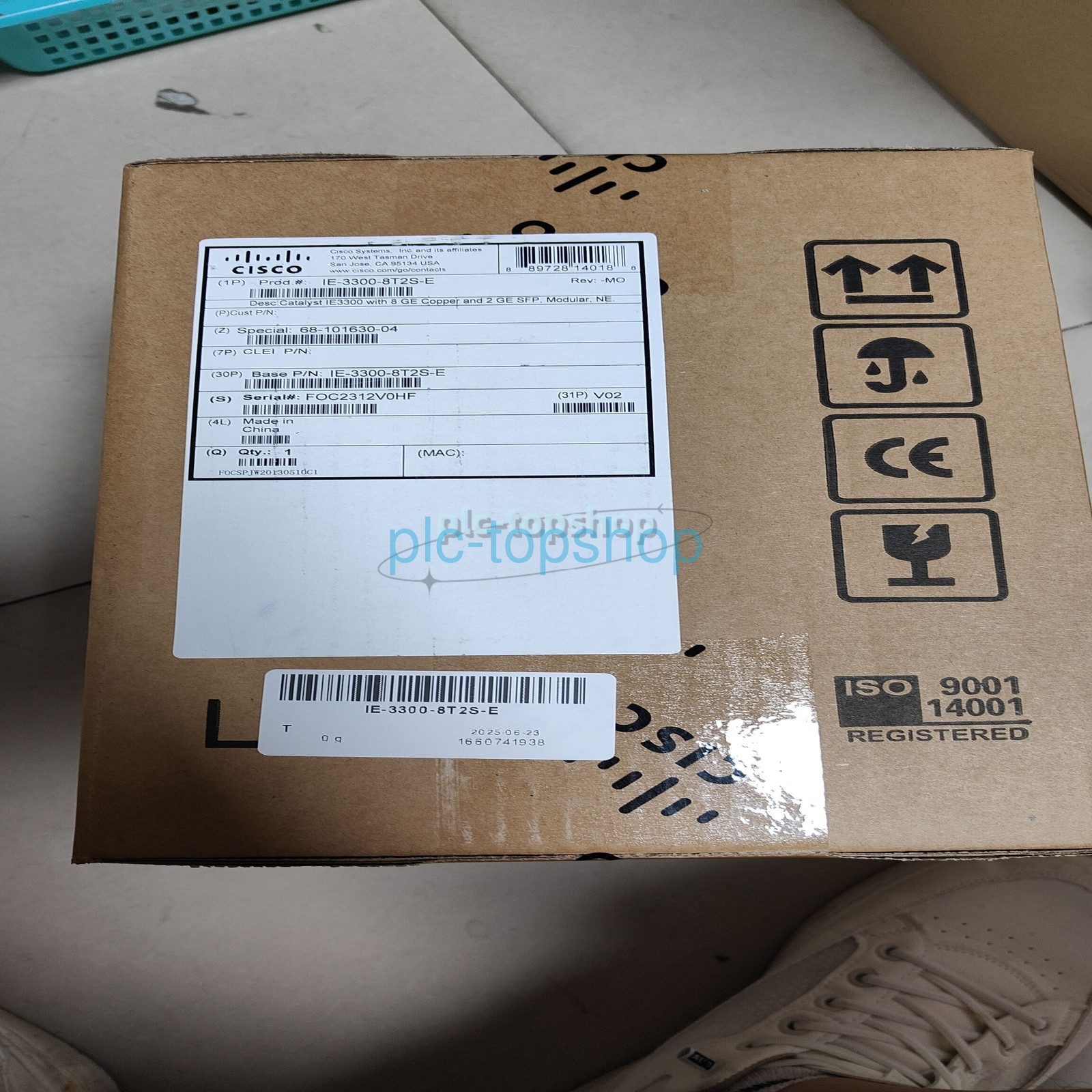 NEW SEALED IE-3300-8T2S-E Cisco Catalyst Rugged Switch Network Essentials PLC