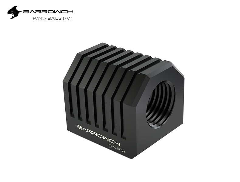 Barrow BarrowCH T Shape 3 Way Splitter Connection Fitting G1/4 Thread Adapter 
