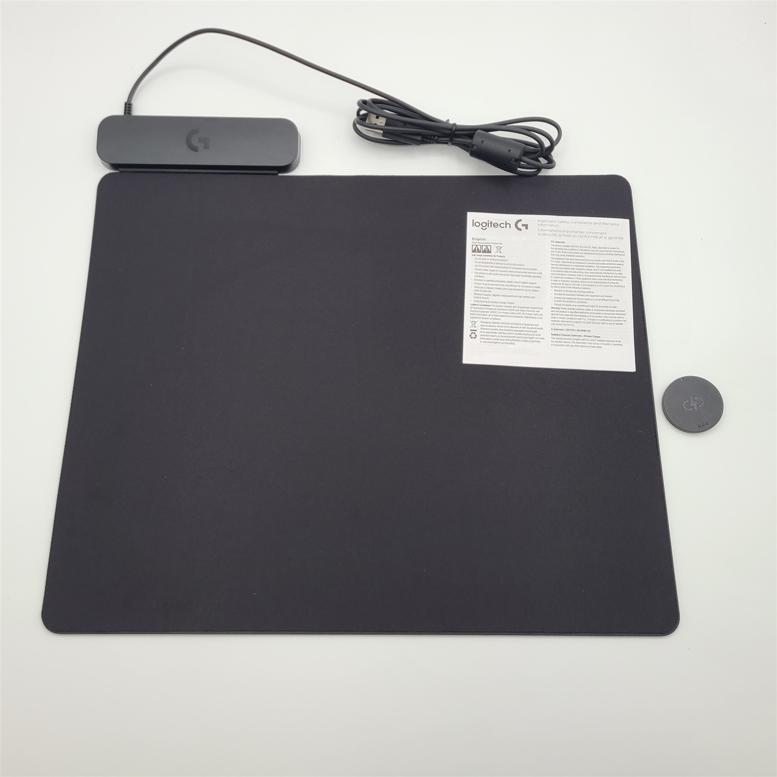 Logitech G POWERPLAY 2 Wireless Charging Mouse Pad - Black [947-000001]