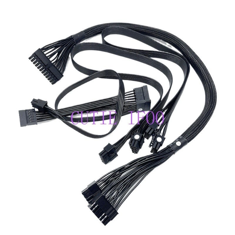 Motherboard 24p CPU GPU 8p 6pin To 3port SATA IDE Power Cable for CORSAIR AX1200