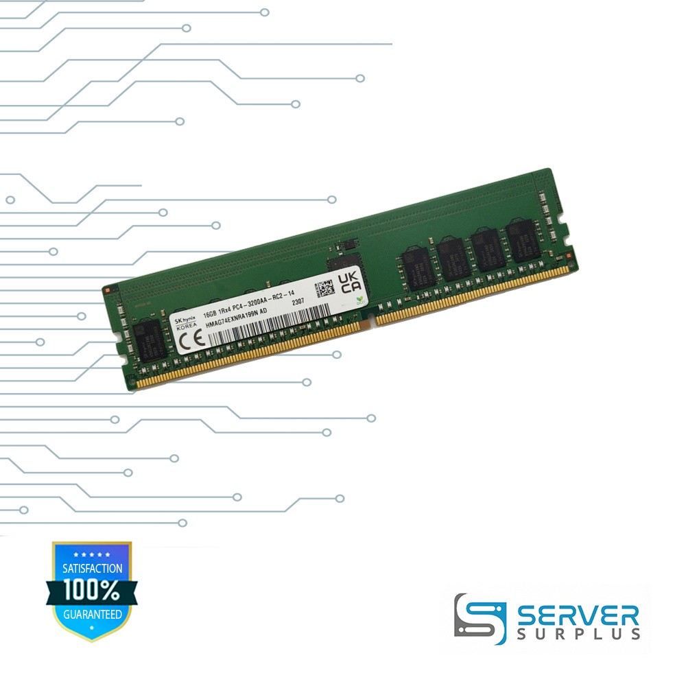 SK hynix 16GB DDR4-3200 PC4-25600 1Rx4 ECC REG RDIMM HMAG74EXNRA199NAD