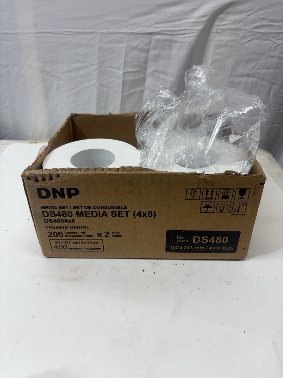 DNP Premium Digital Media Set DS480 4x8 200 Images x 2 Rolls 400 Total