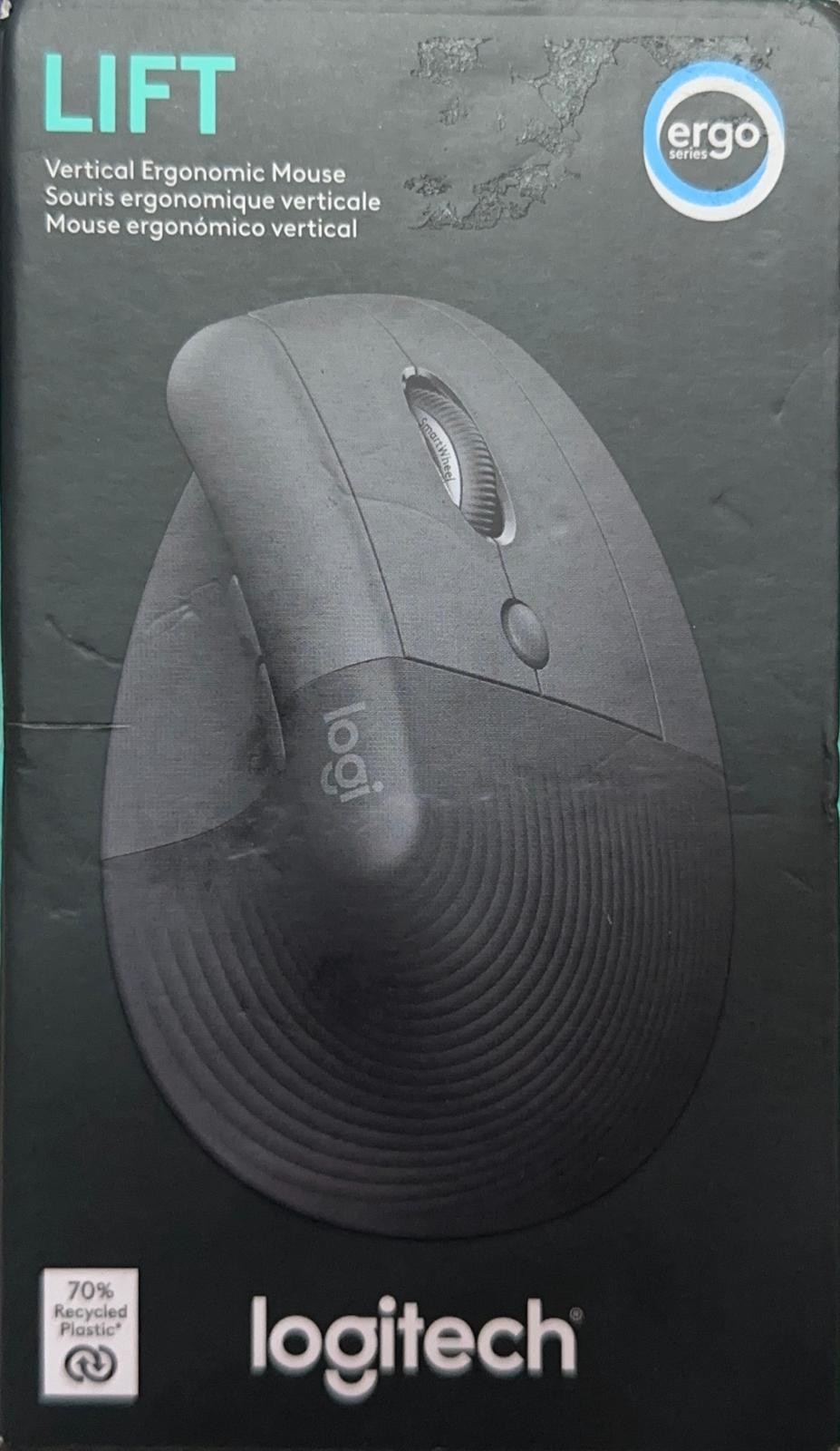 Logitech Lift Bluetooth Mouse - Black: Ergonomic Wireless Computer Accessory