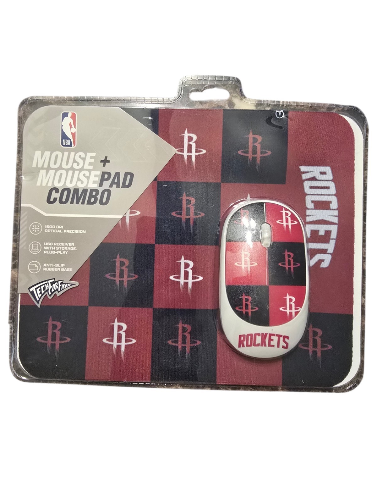 NBA Houston Rockets Wireless Mouse & Mouse Pad Combo Tech for Fans New