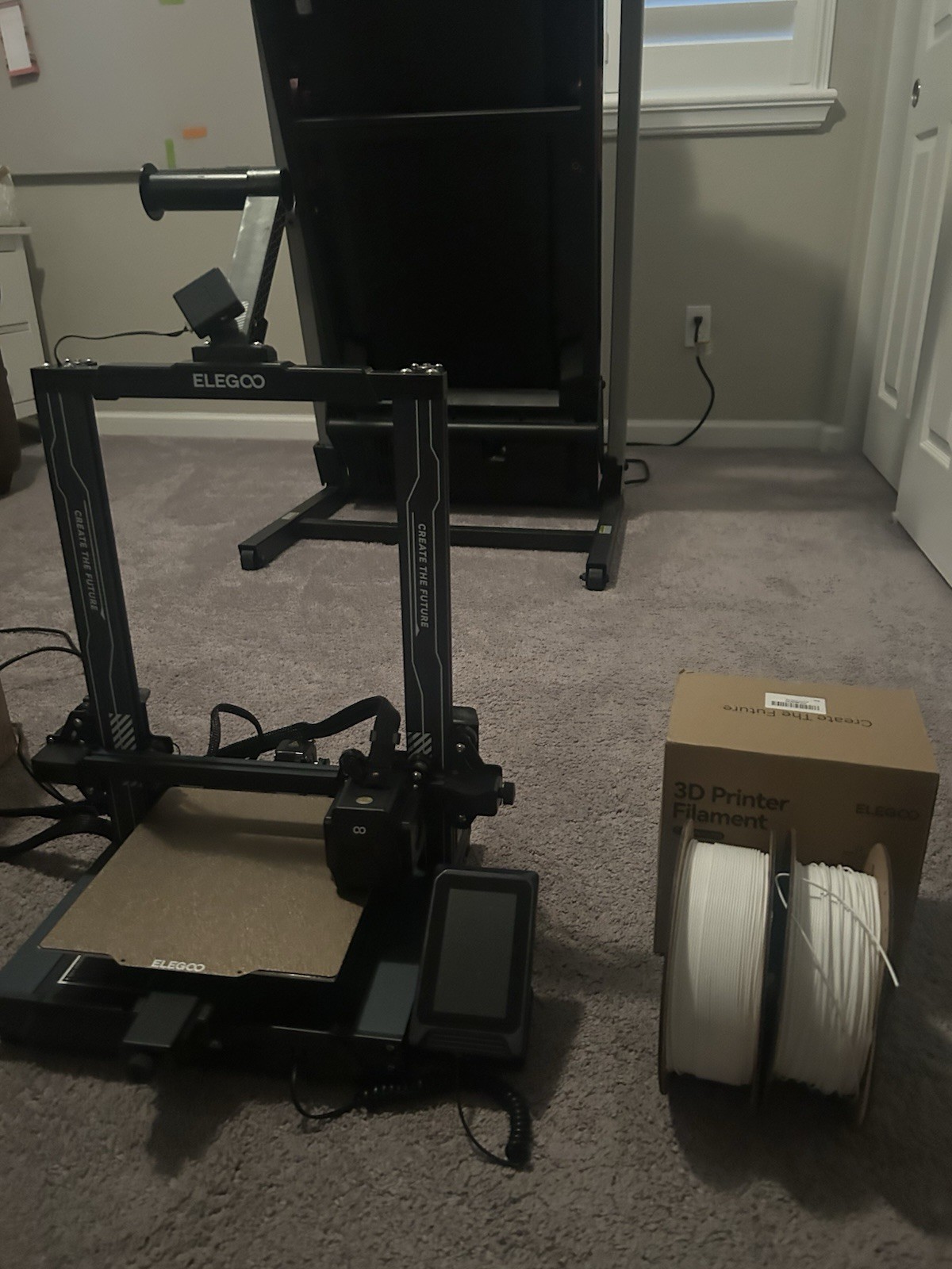 Elegoo Neptune 3 Pro 3d Printer, 2 Spools Of Filament, With Original Cord.