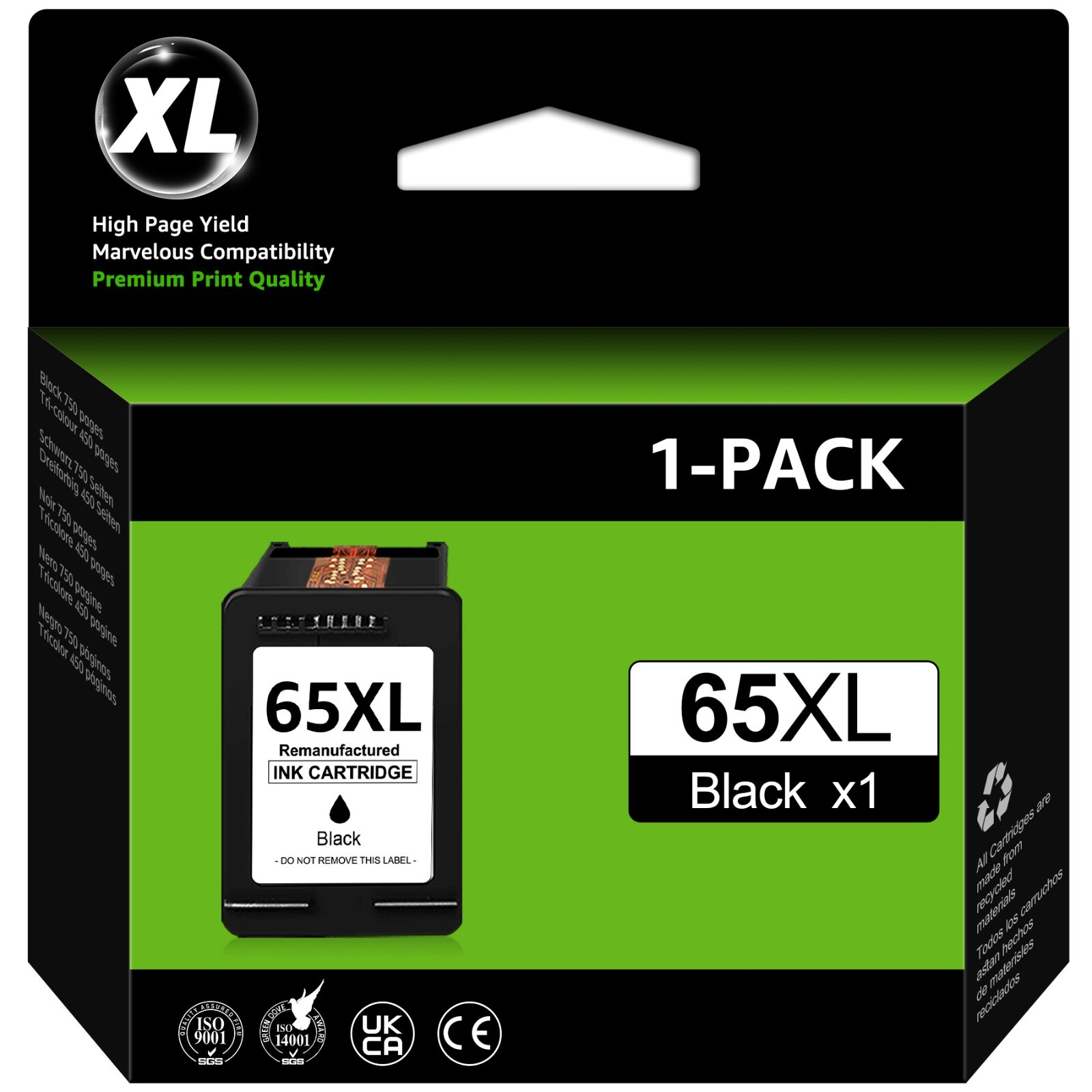 65 XL Ink Cartridge For HP 65XL ENVY 5010 5055 5058 Deskjet 2600 2652 3755 LOT