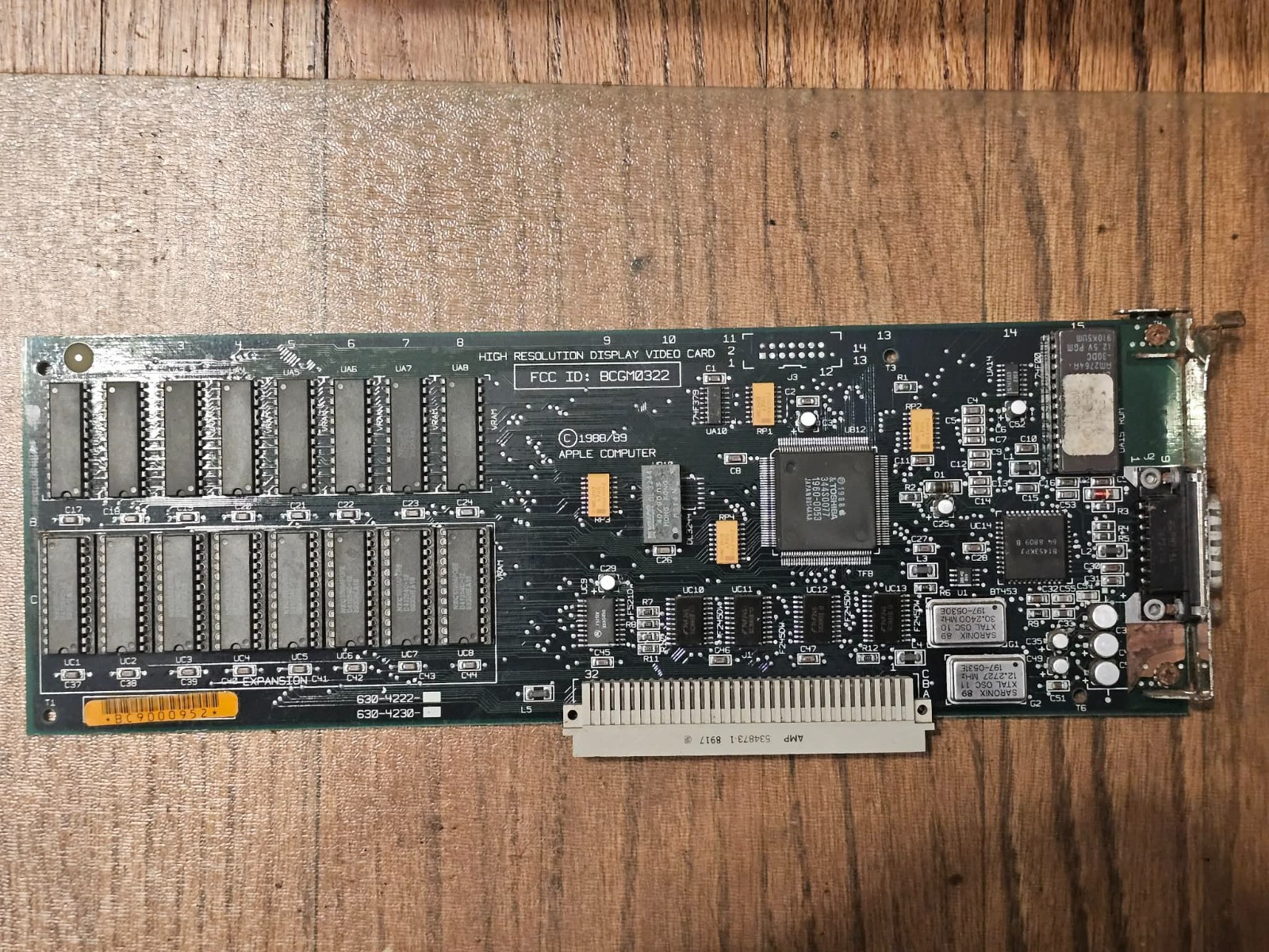 Retro Vintage Apple Macintosh High Resolution Display Card 820-0185-08 NUBUS