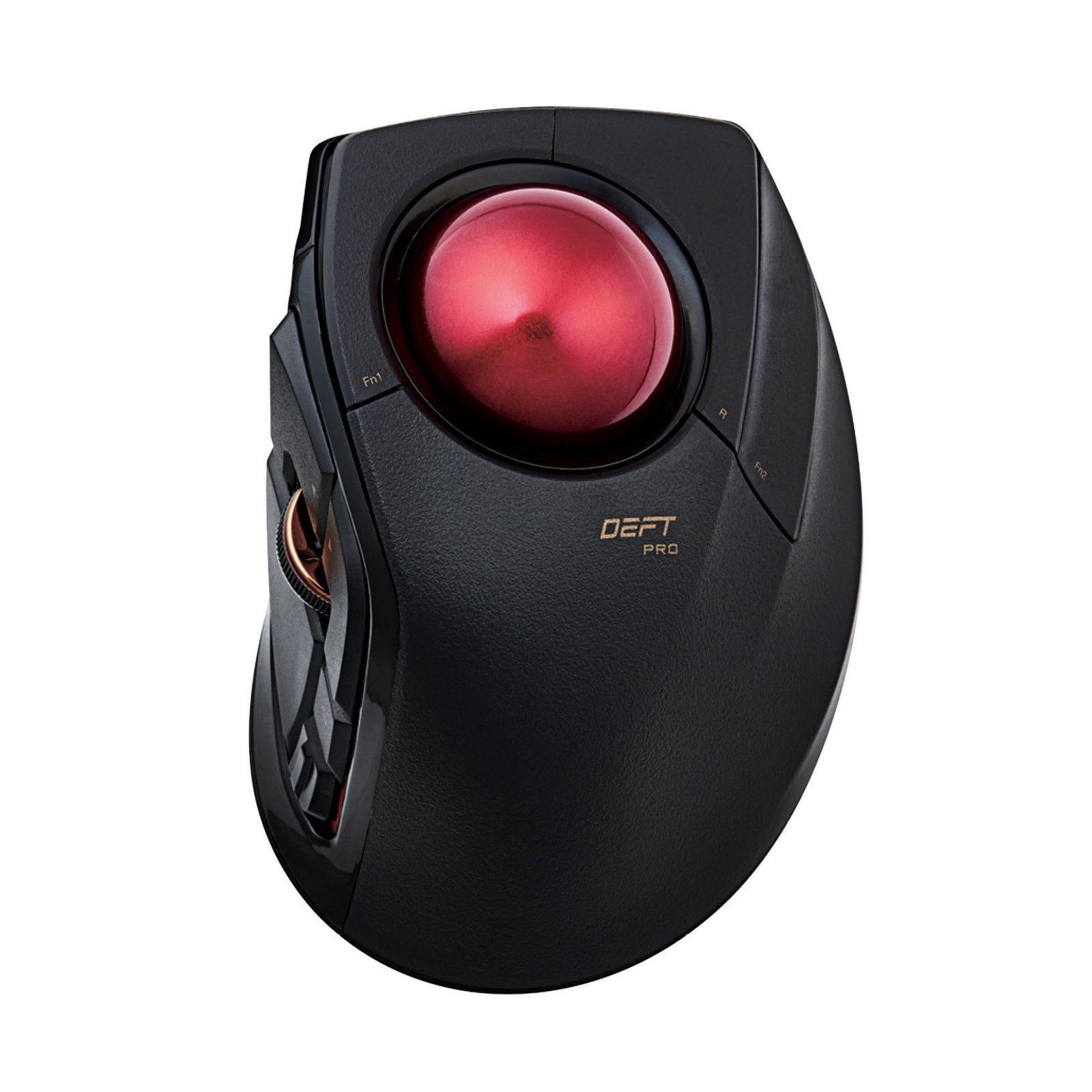 ELECOM DEFT PRO Trackball Mouse Optical 8 Buttons DPI Switch Black Red