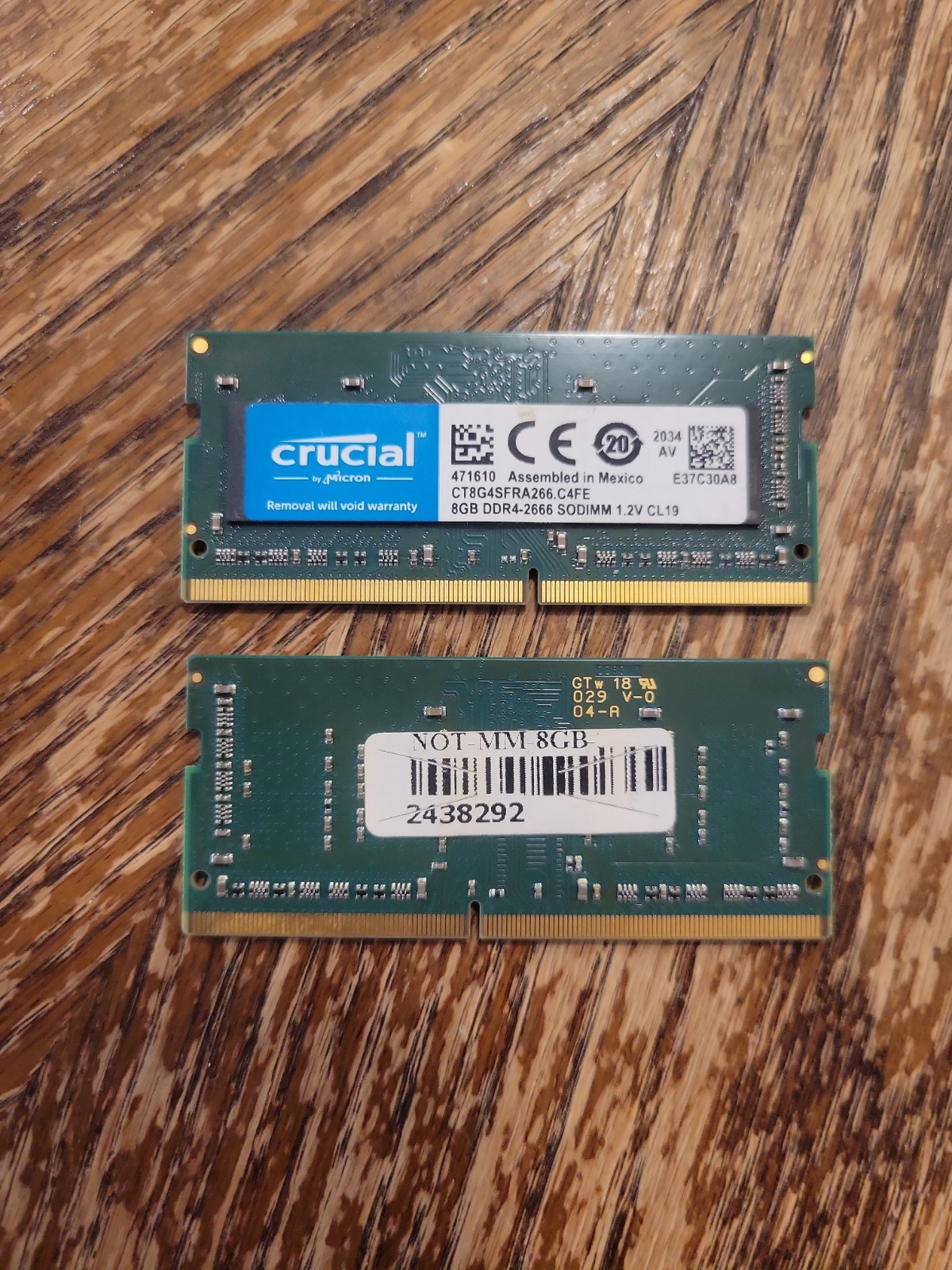 Crucial by Micron 8 GB RAM Memory Pair