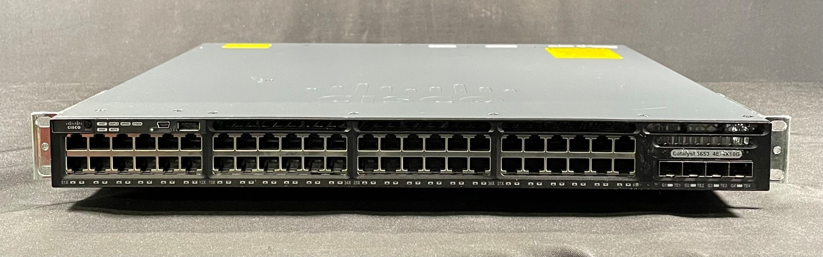 Cisco  Catalyst 3650 WS-C3650-48TQ-S  48 Port Data 4x10G Uplink Switch