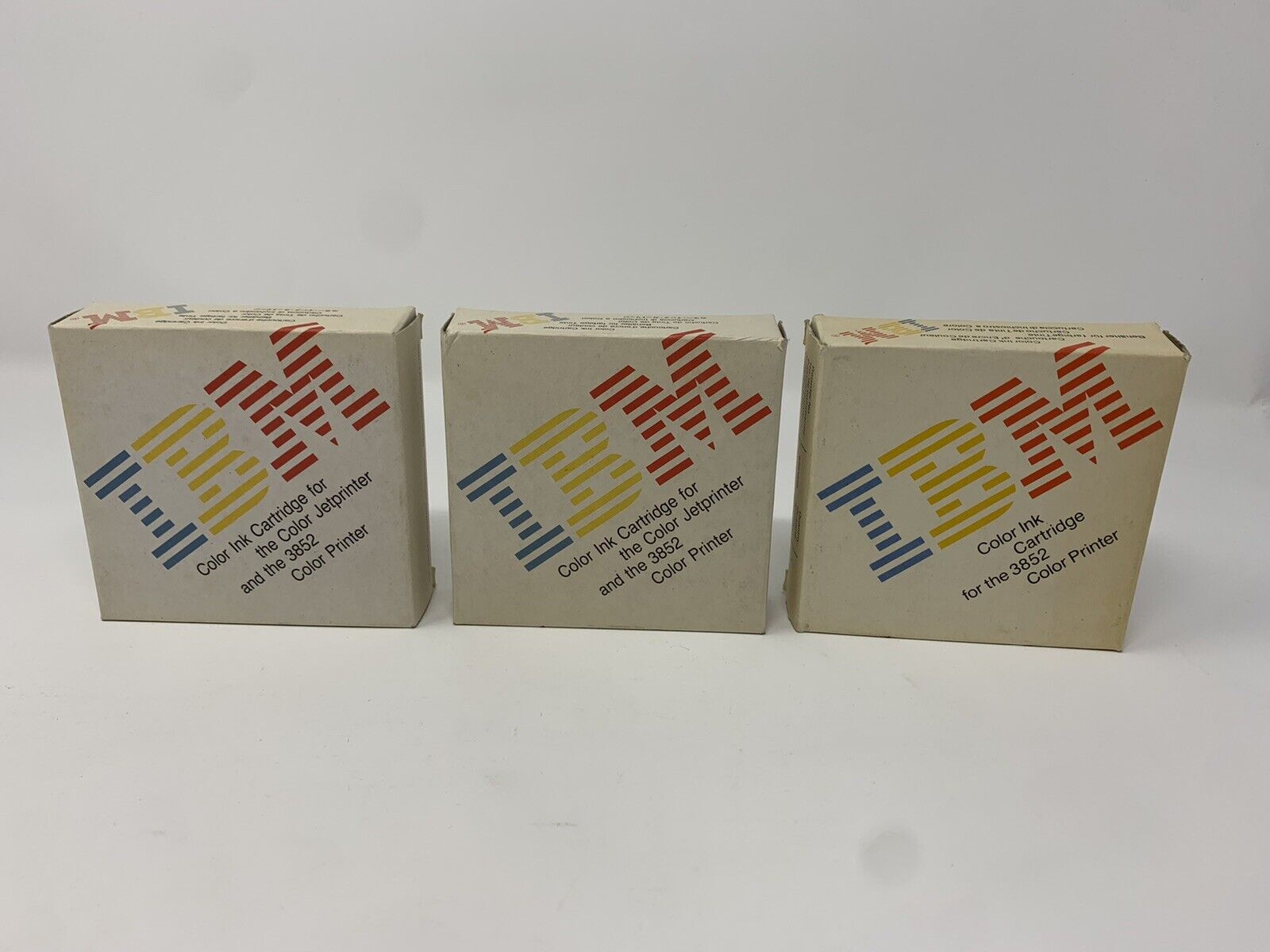 Lot of 3 IBM 6293888 Color Ink Cartridge 3852 Color Printer New Old Stock