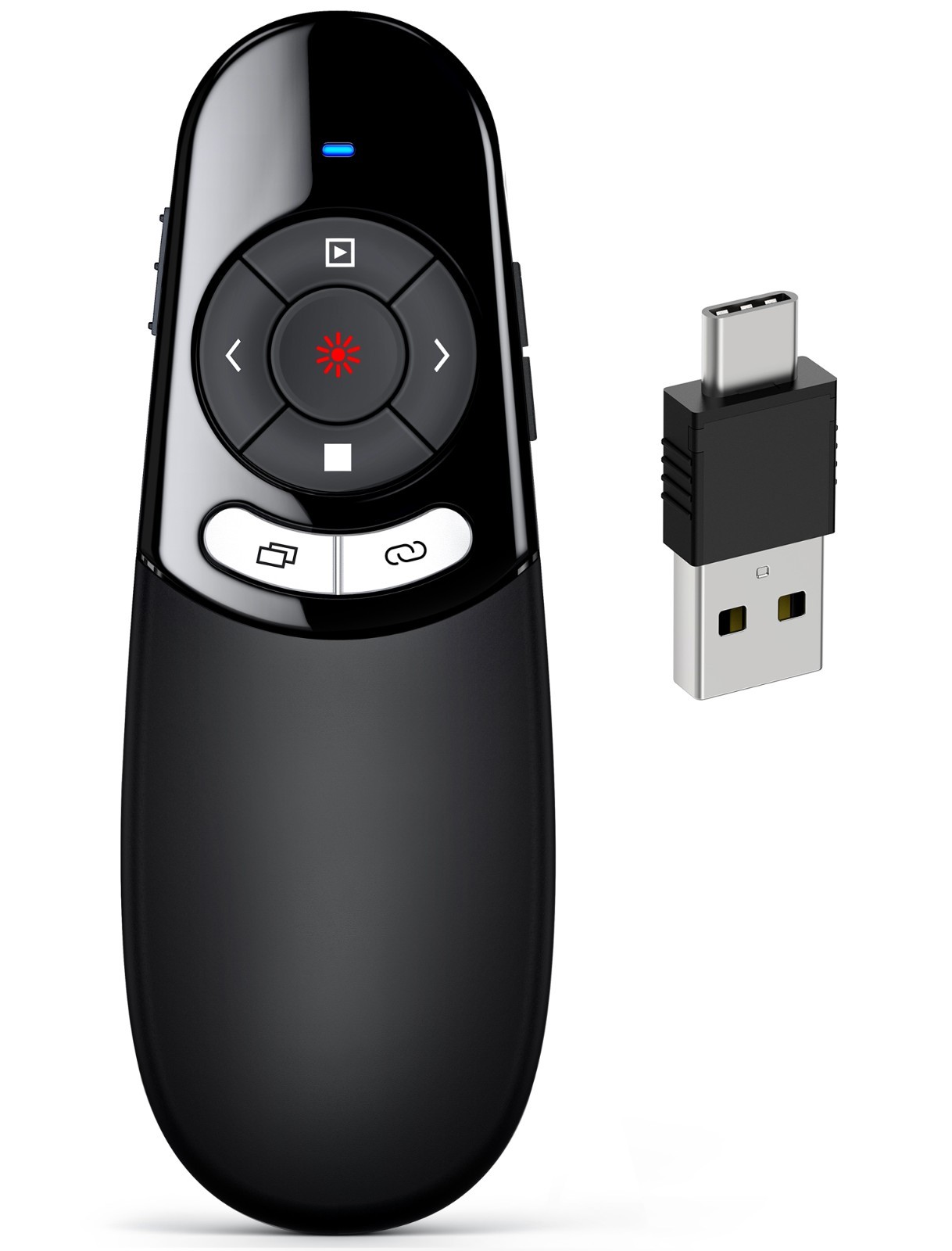 For PC Power point Presentation Remote Wireless Presenter Laser Pointer Clicker