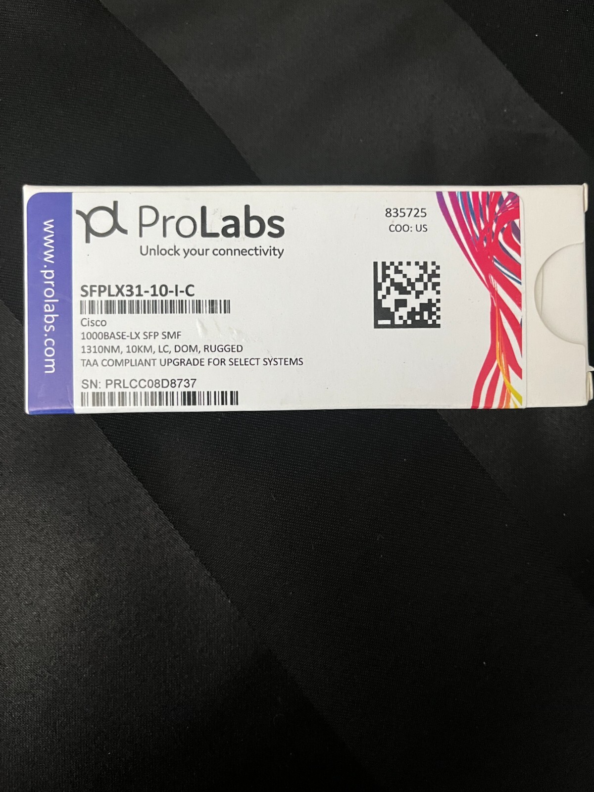 ProLabs SFPLX31-10-I-C 1000Base-LX SFP SMF 1310NM, 10KM, LC, DOM