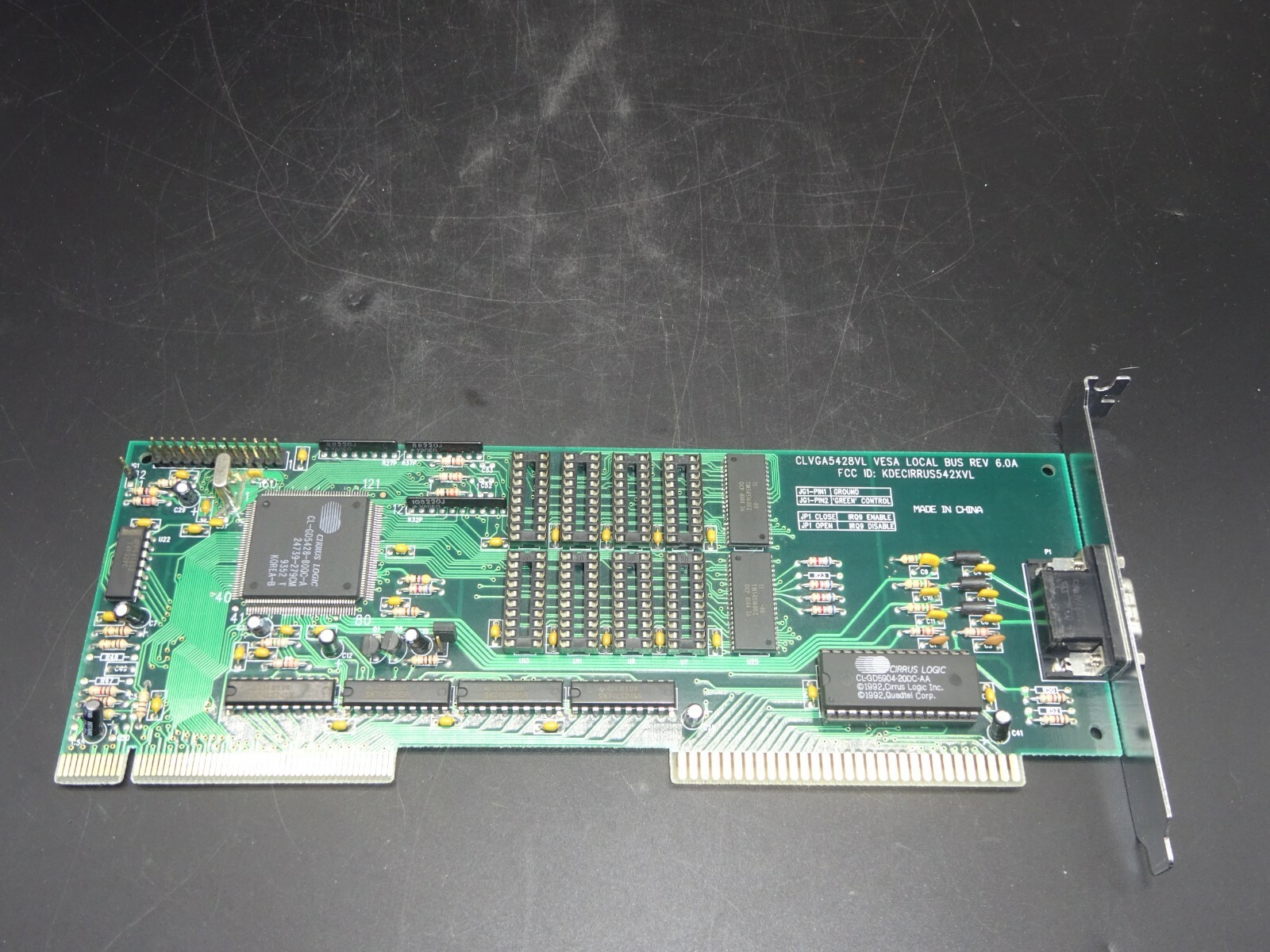 CIRRUS LOGIQ CLVGA5428VL 1MB OF VRAM VLB RETRO GRAPHICS CARD VGA #GK5756