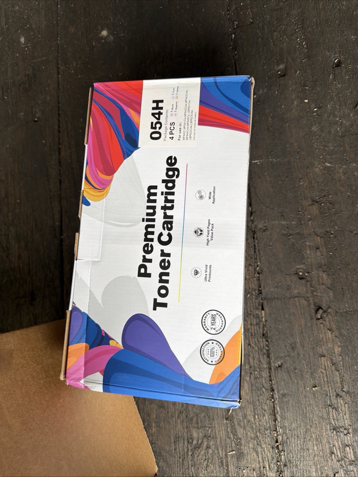 Premium Compatible 054H Toner Cartridge 4 PCS For Canon Laser Printer