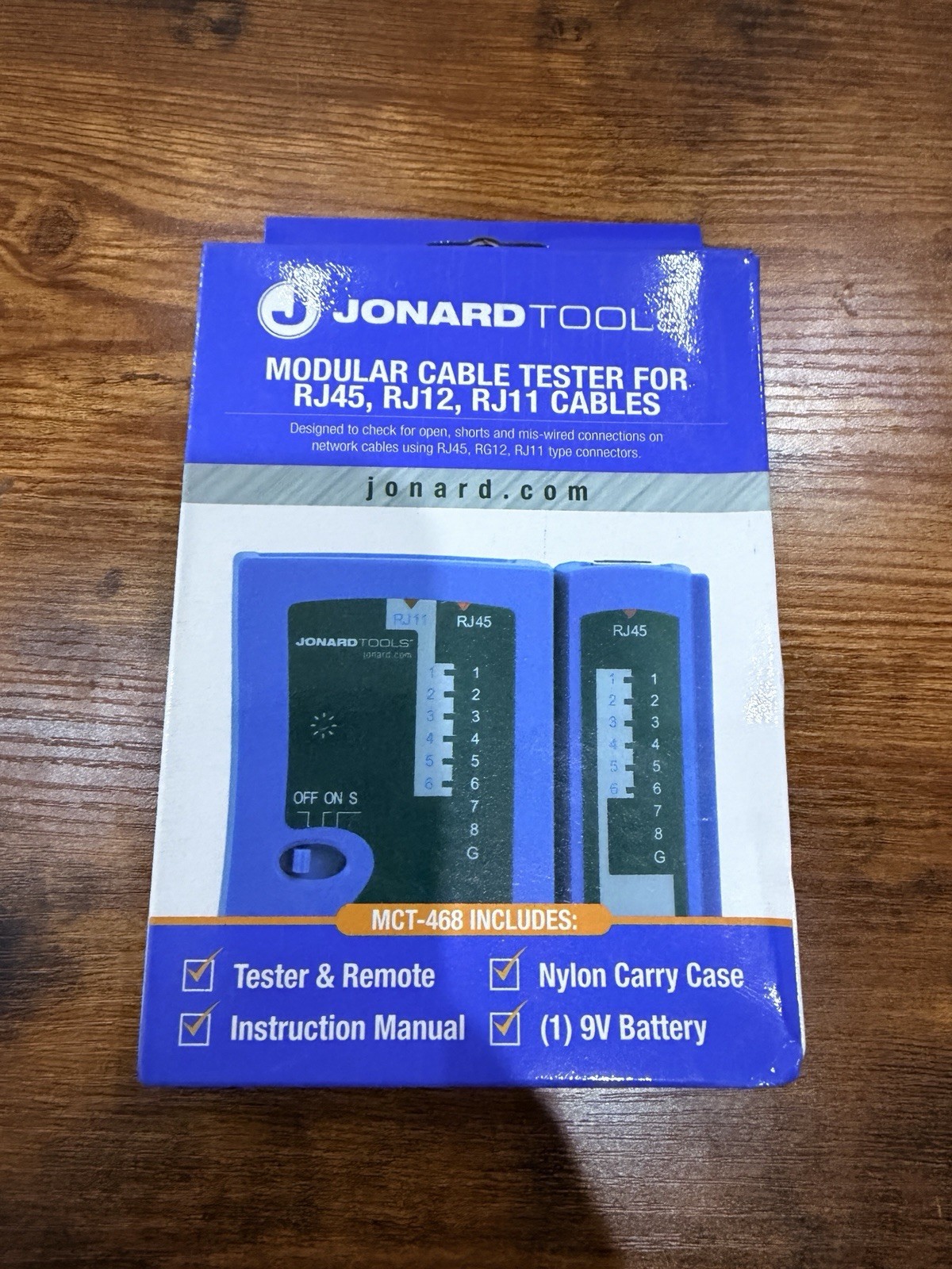 Modular Cable Tester for RJ45, RJ12, RJ11 - Network & Phone Line Testing Tool