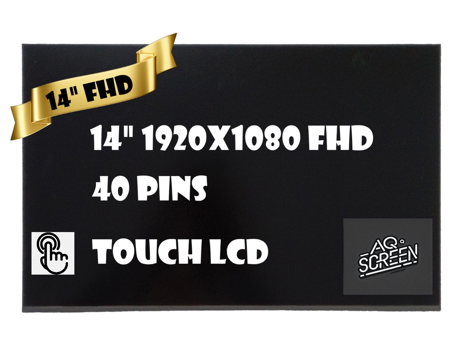 New Dell PN JTPF4 DP/N 0JTPF4 touch N140HCN-G53 NO TABS LCD Screen FHD OJTPF4