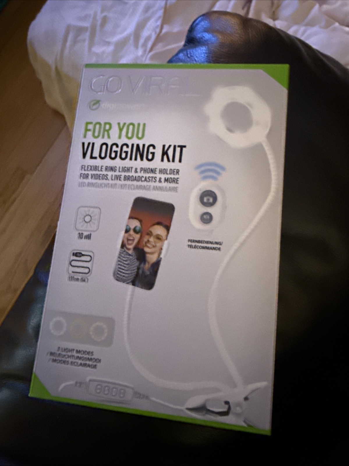 NEW DigiPower DP-VLR3 Live Streaming Light Kit LED Go Viral Vlogging DPVLR3