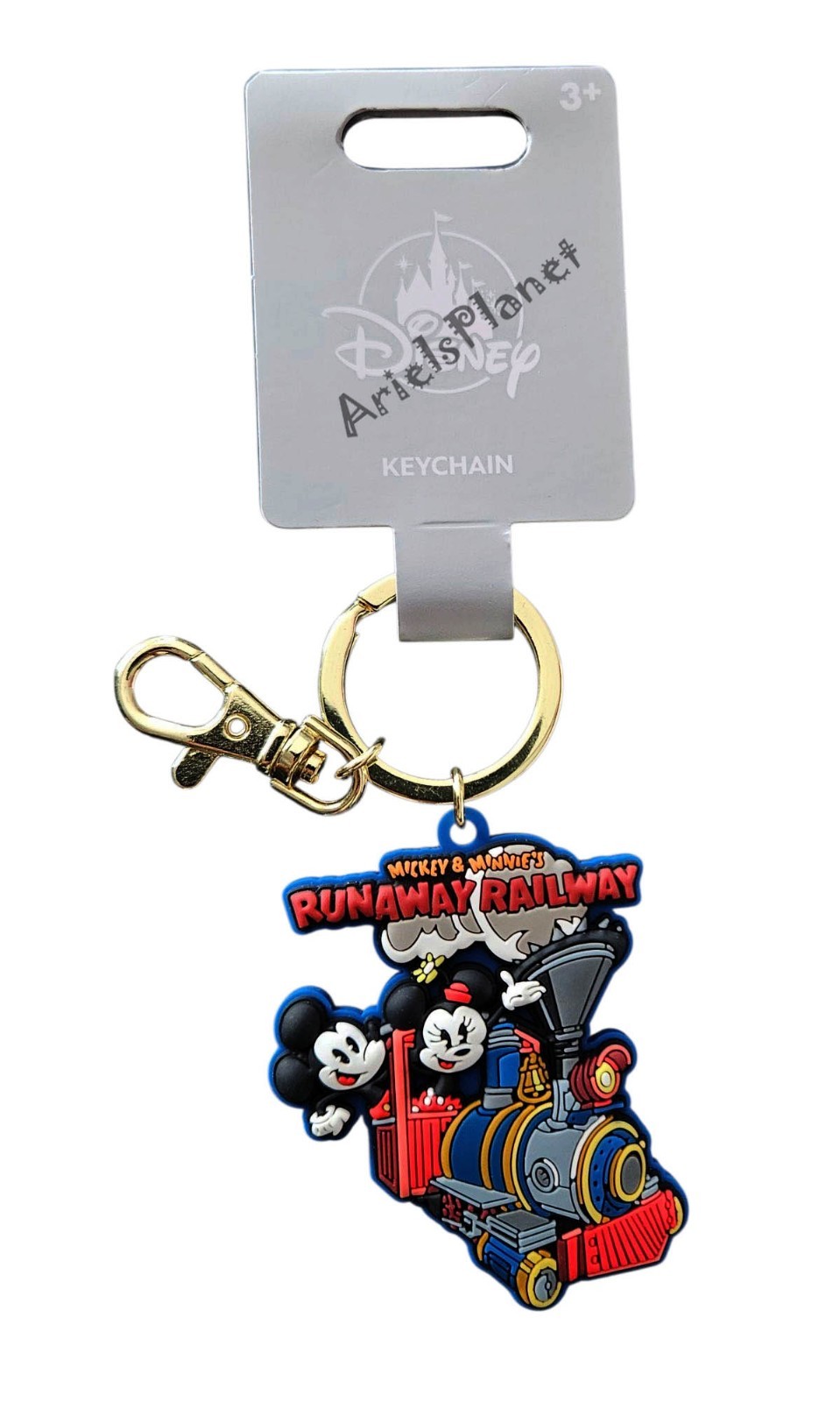 Disney Parks Mickey & Minnie' Runaway Railway Keychain Bag Charm