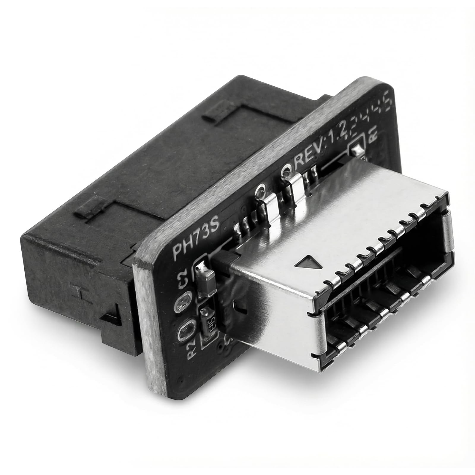 USB-3.2 Gen 1 to USB-3.2 Gen 2 Header Adapter, Vertical Design USB Header Spl...