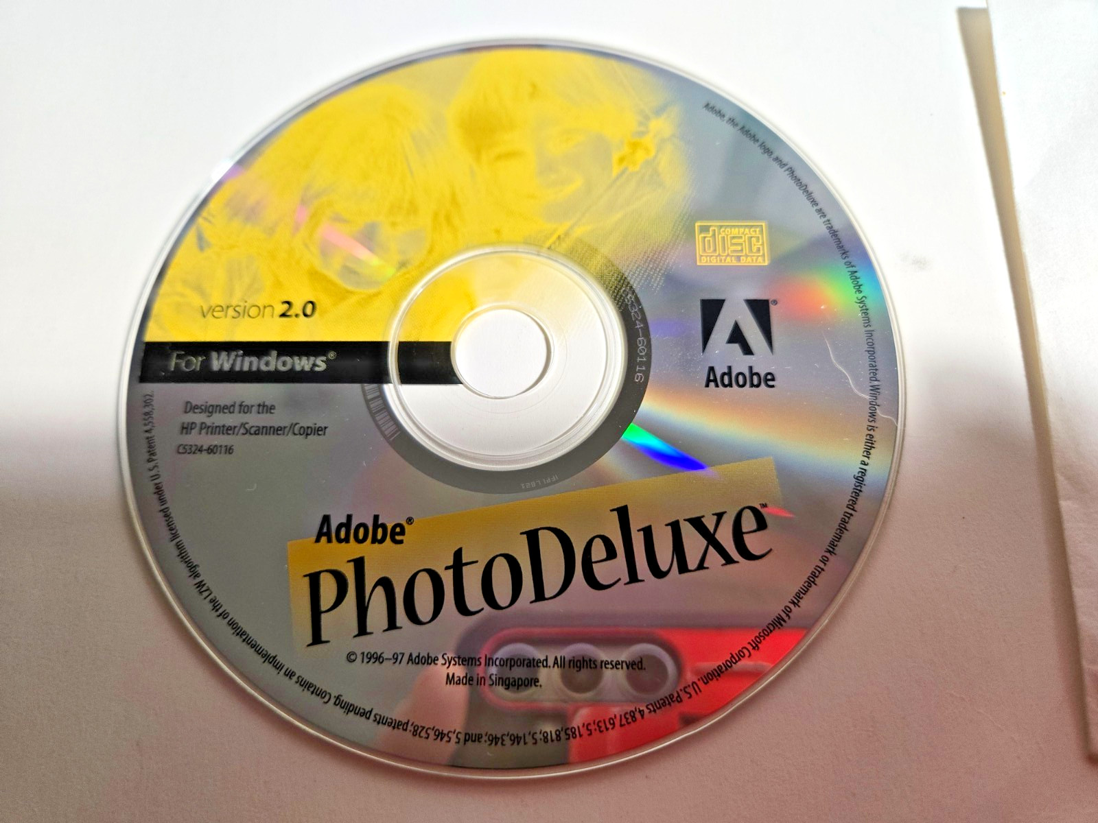 Adobe PhotoDeluxe 2.0 Windows PC Macintosh CD-ROM Vintage 1997 Software