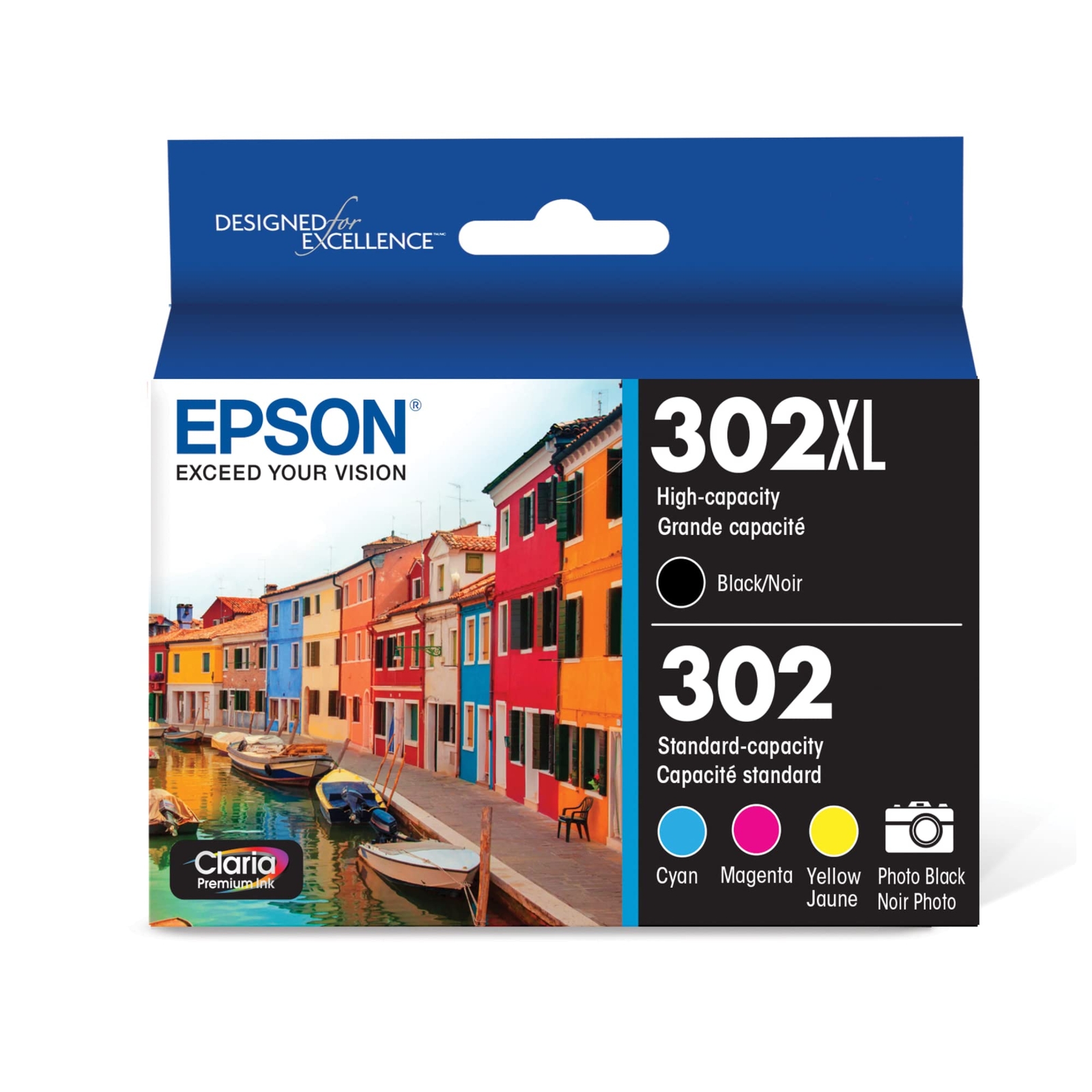 High Capacity Claria Photo Ink Set Pigment Black Dye Cartridges for Printers