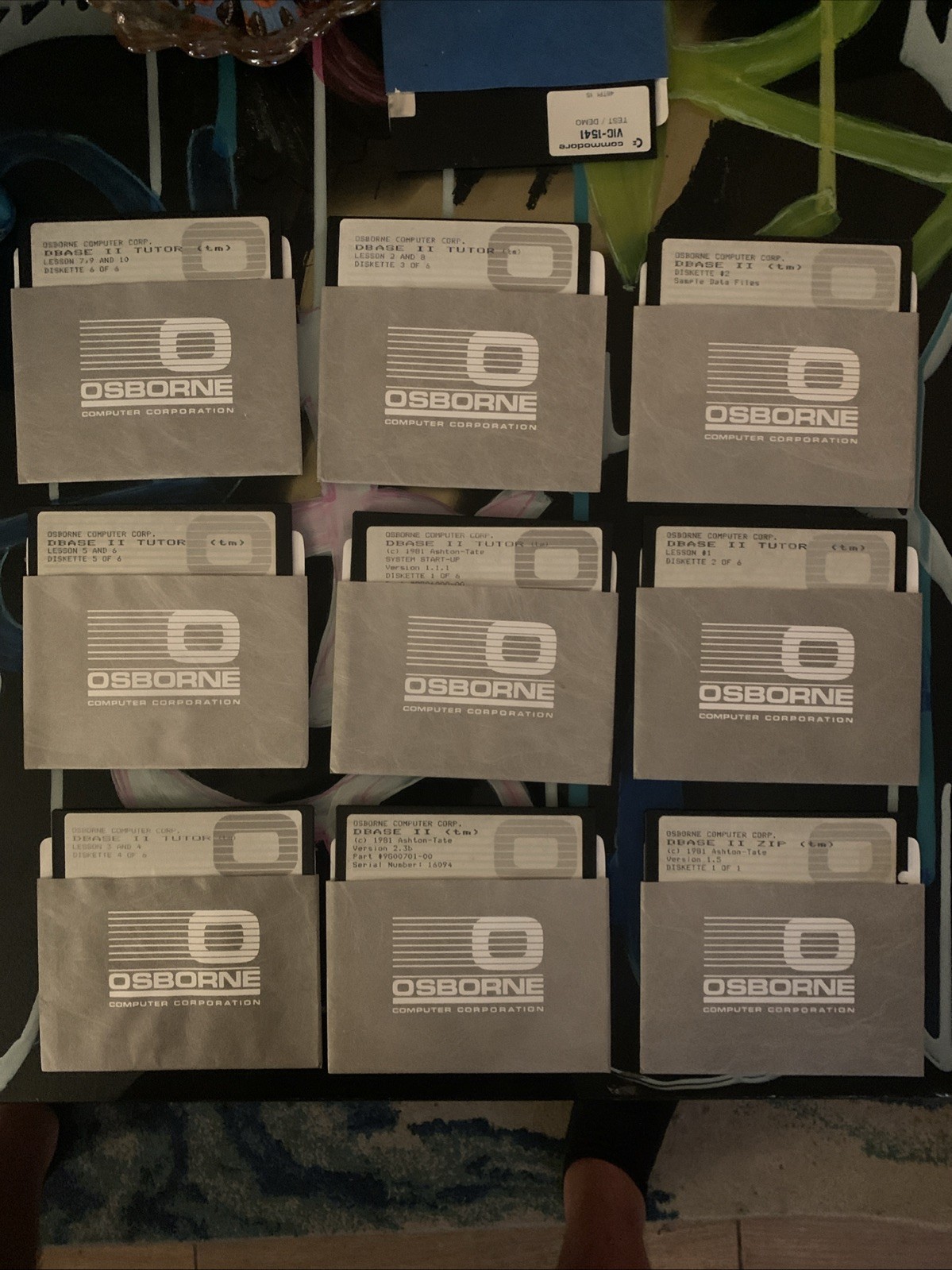 Osborne Computer Corp Software DBase II /Tutor Brand NM 1983 See Pics
