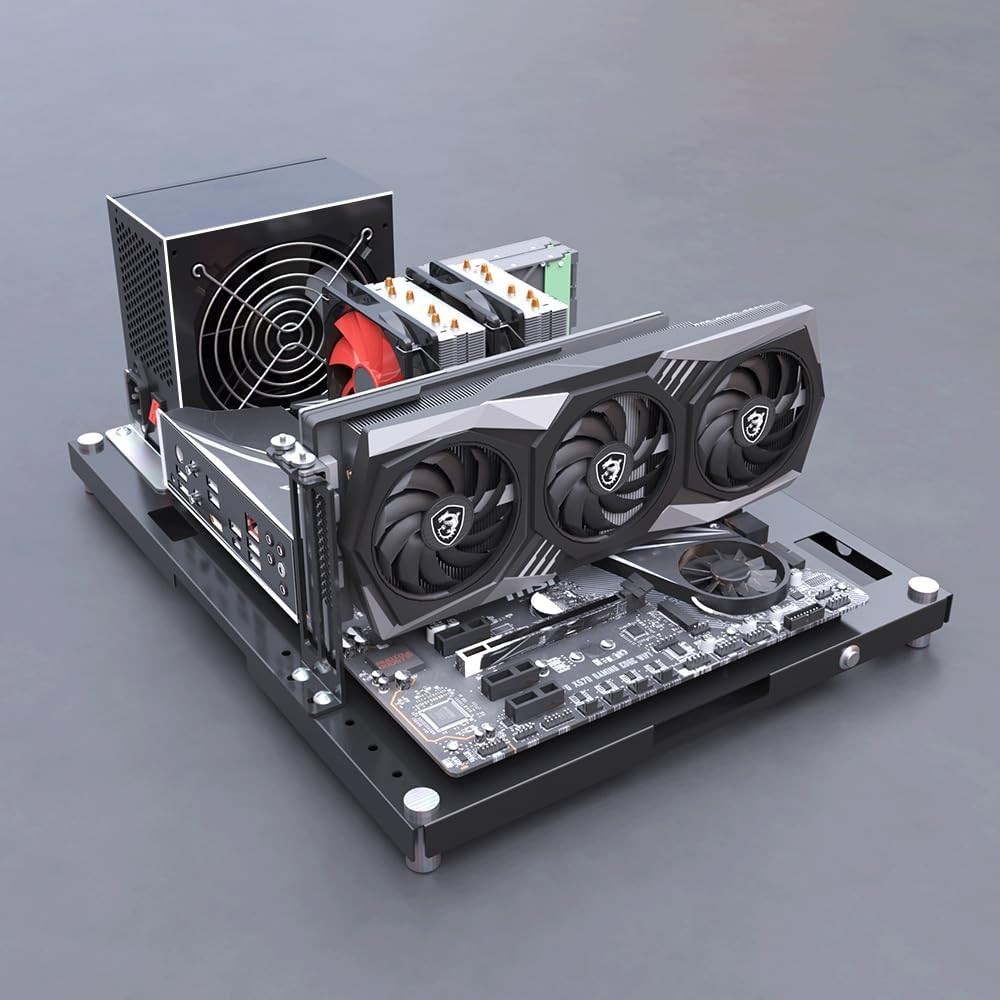 DIY Computer Case PC Frame Desktop Open Chassis Case PC Test Bench Support....
