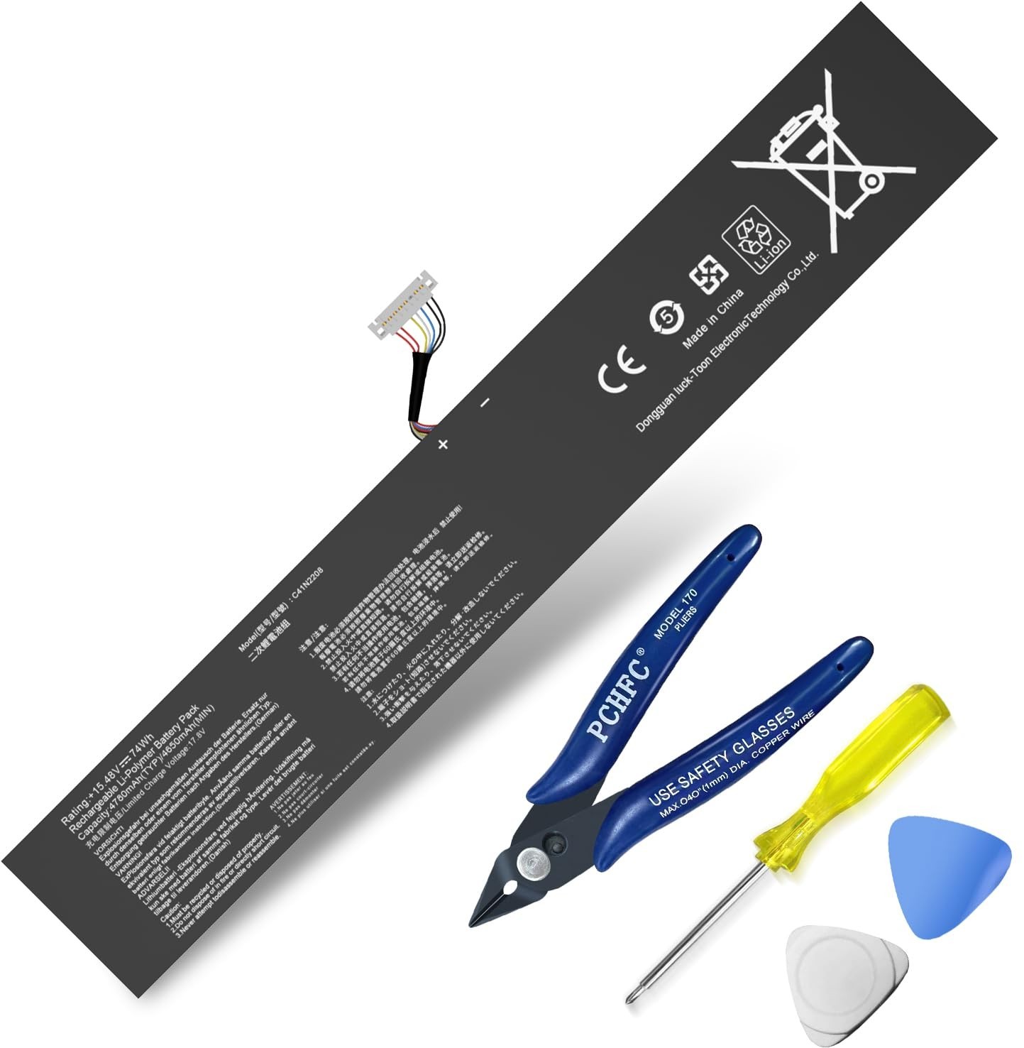 74Wh Game Battery for ASUS ROG Ally & RC71L Gaming Handheld Series - High Capaci