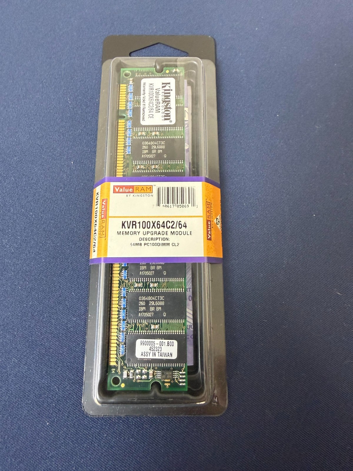 KINGSTON VALUERAM 64MB KVR100X64C2/64 CE MEMORY UPGRADE MODULE *SEALED*