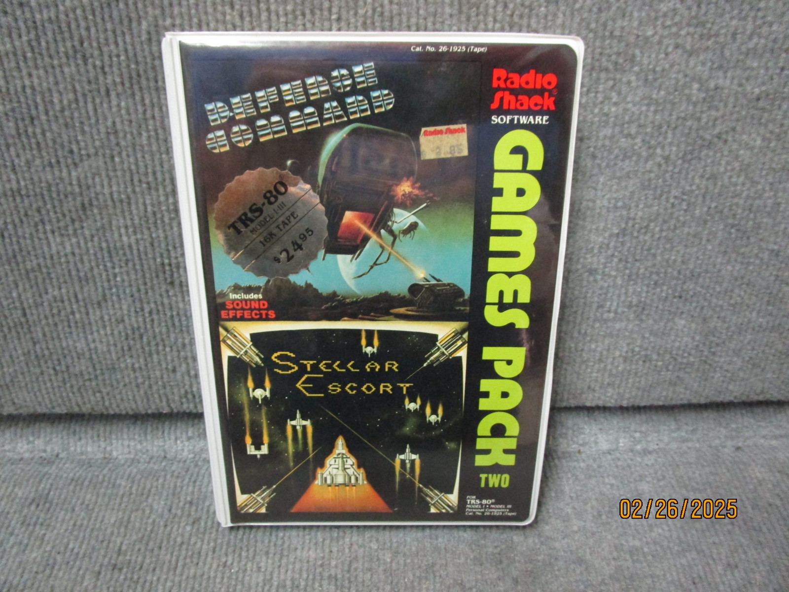 Radio Shack Games Pack 2 for TRS-80 Model I-III Complete 1983