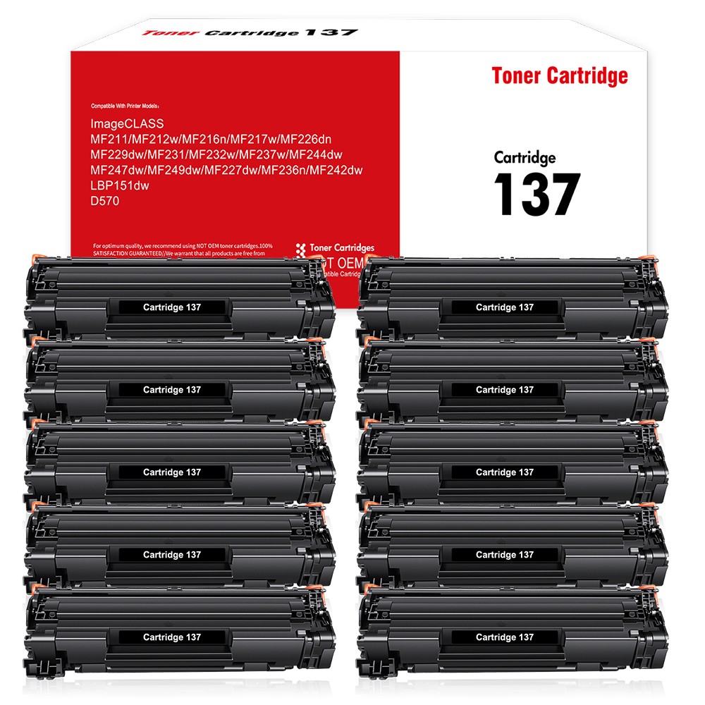 10PK CRG137 Cartridge For Canon 137 Toner ImageClass MF216n D570 MF244dw MF227dw