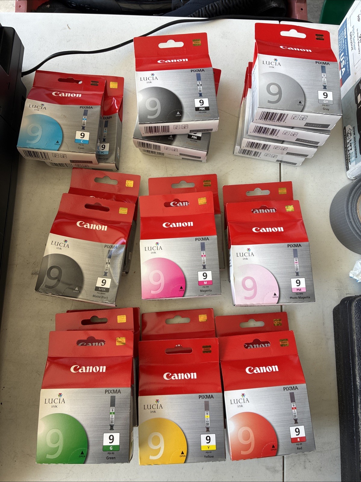 Lot Of 22 Canon Pixma Lucia ink #9 For Pro9500