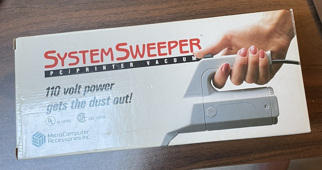 PC Printer System Sweeper Computer Vacuum 110 Volt Vintage 1988 Works Well