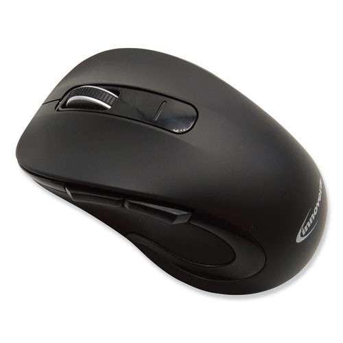 Innovera 61500 Mid-Size Wireless Optical Mouse, 2.4GHz, 26ft Range, Black