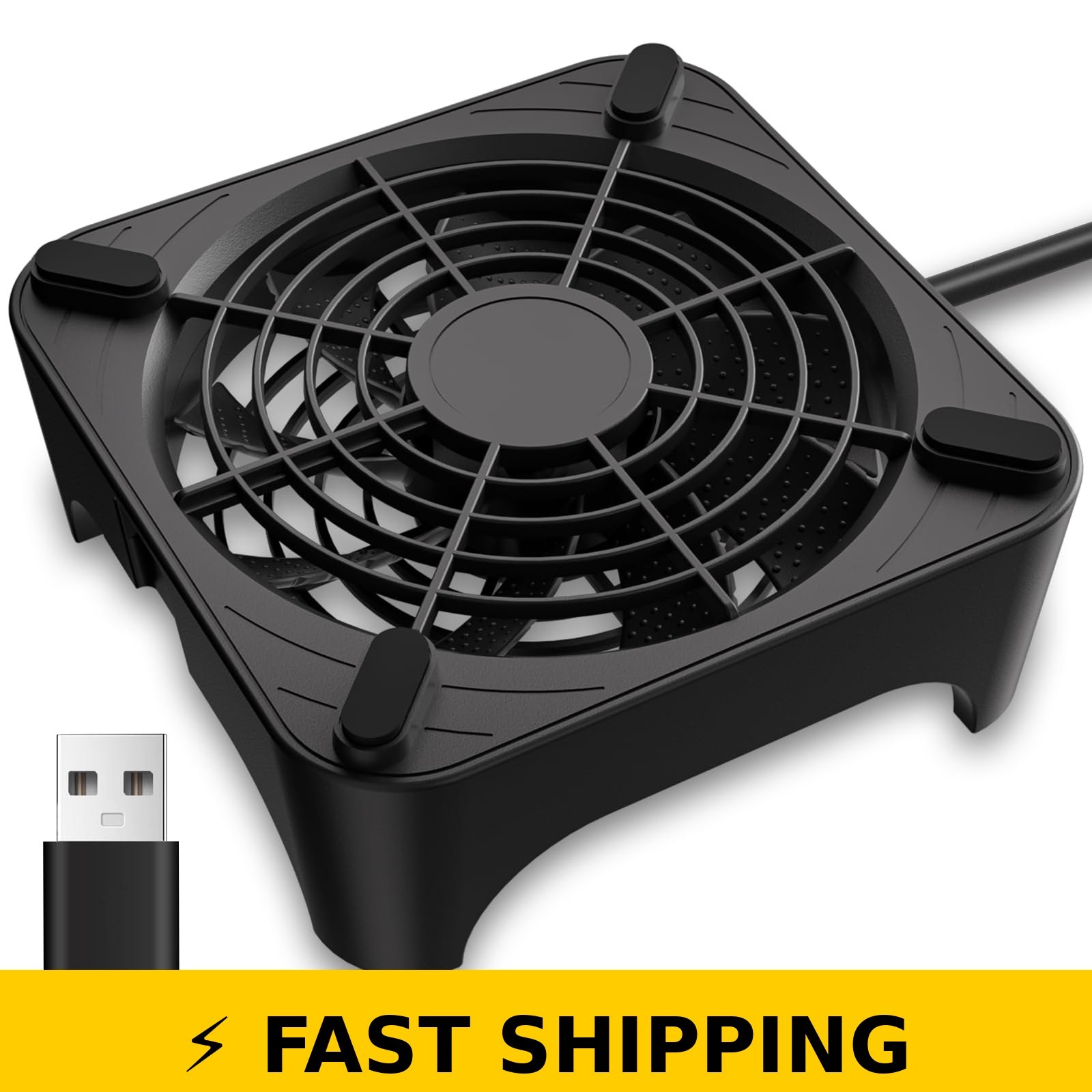 GSCOLER X1 USB Cooling Fan 120mm Ultra Quiet For PS5, Xbox, Routers