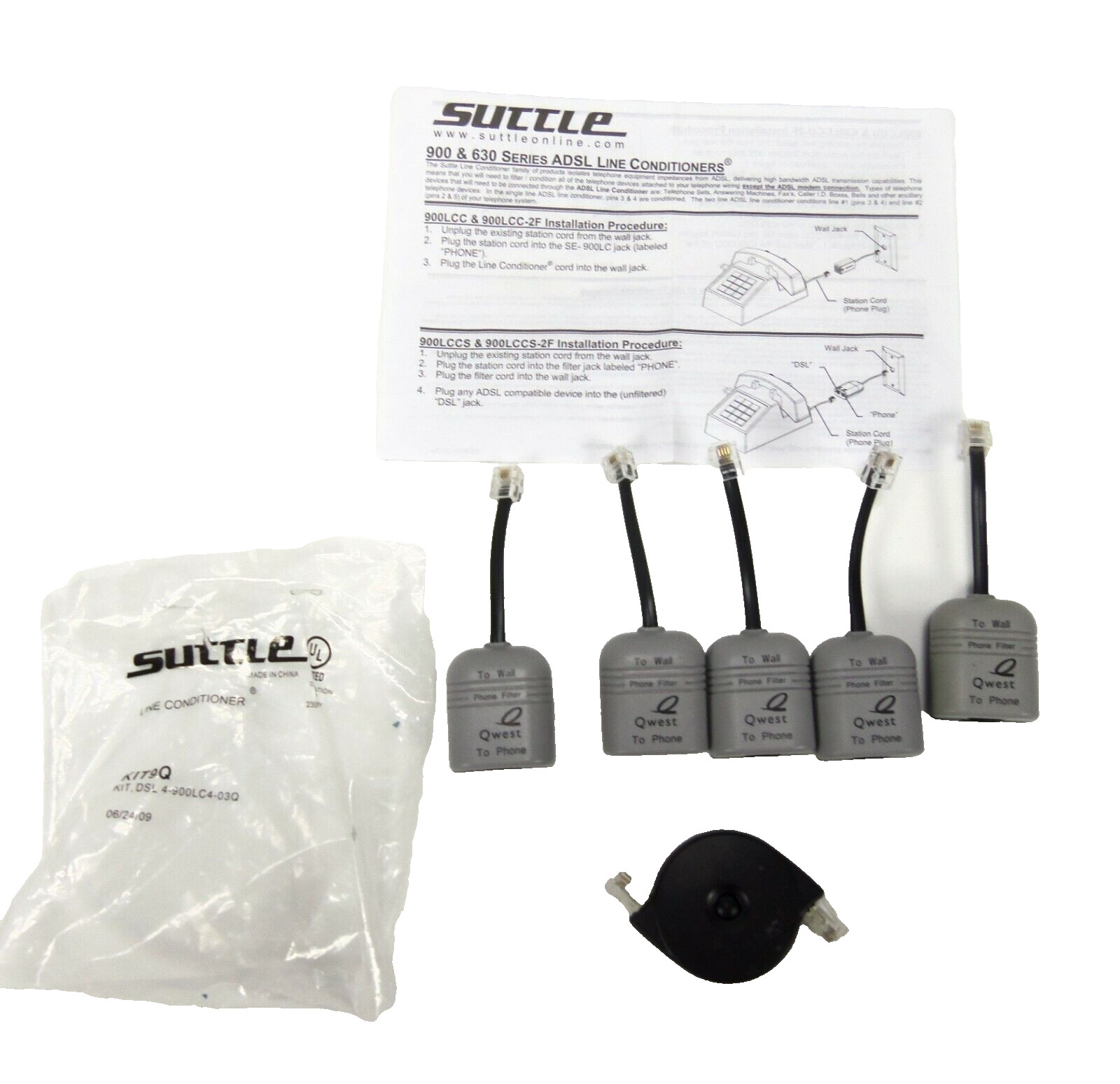 Suttle DSL Phone Line Conditioner Kit 9Q DSL 4-900LC4-03Q Package of 5