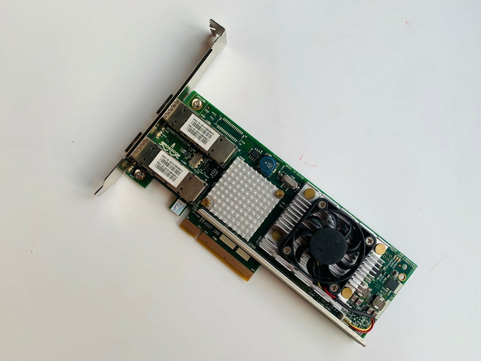 For Broadcom BCM957711A1113G 10GB 10G Optical Network Card KJYD8 BCM957711